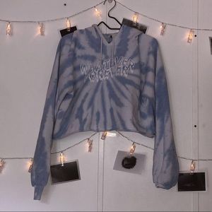 Whatever forever cropped sweatshirt